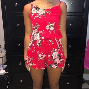 Arizona jean company red flower romper